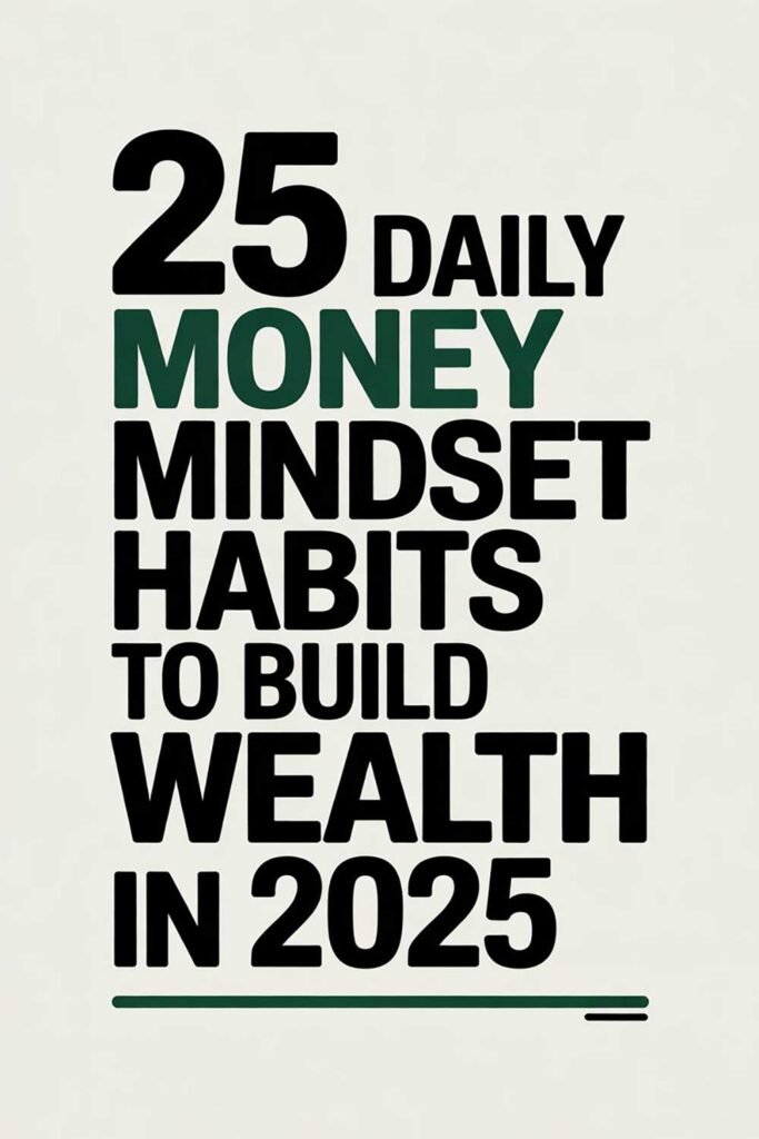 25 Daily Money Mindset Habits to Build Wealth in 2025