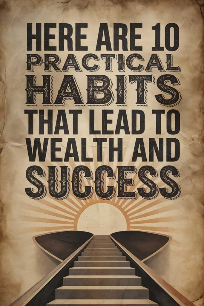 Here Are 10 Practical Habits That Lead to Wealth and Success