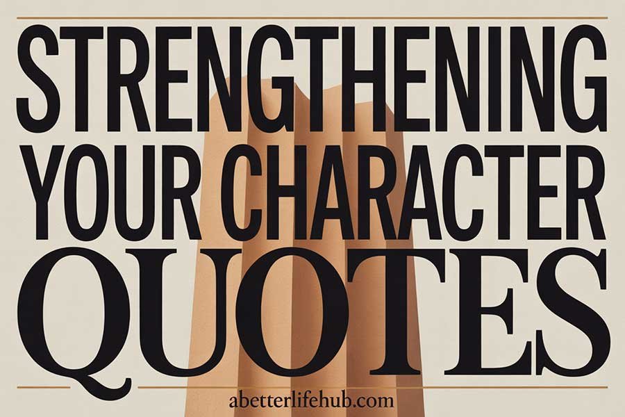 Strengthening Your Character Quotes